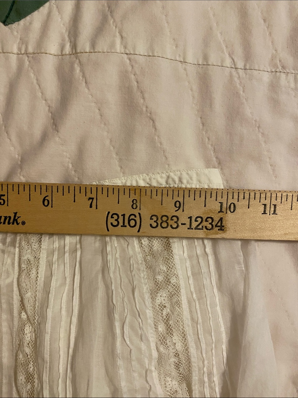 Vintage Handmade White High Low Prairie Maxi Skirt XXS Cottagecore - Picture 16 of 16